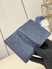LV Pocket Organizer Monogram Shadow Blue M14786 - 7.5x11.1x1cm - 4