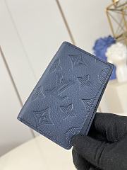 LV Pocket Organizer Monogram Shadow Blue M14786 - 7.5x11.1x1cm - 3