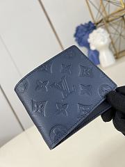 LV Multiple Wallet Monogram Shadow Blue M14787 - 11.5x9x1.5cm - 6