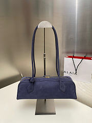 Alaia Le Teckel Medium Bag In Dark Blue - 33x11x10cm - 5