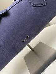 Alaia Le Teckel Medium Bag In Dark Blue - 33x11x10cm - 2