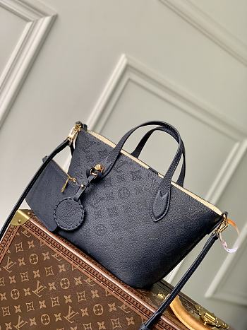 LV Blossom PM Perforated Mahina Navy M14317 - 20x20x12.5cm
