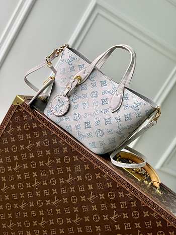 LV Blossom PM Mahina Leather Brume Gray M12088 - 20x20x12.5cm