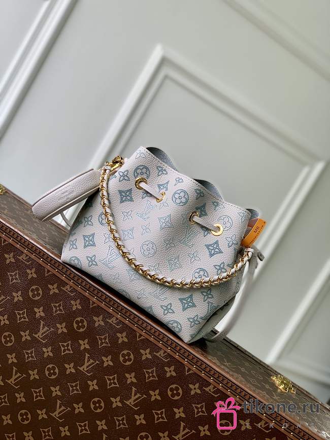 LV Bella Mahina Leather Brume Gray M12125 - 19x22x14cm - 1