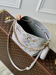 LV Bella Mahina Leather Brume Gray M12125 - 19x22x14cm - 6