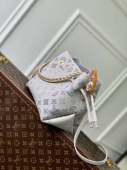 LV Bella Mahina Leather Brume Gray M12125 - 19x22x14cm - 4
