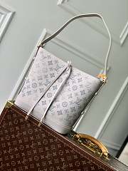 LV Flore Mahina Leather Brume Gray M12496 - 28x27x10cm - 3
