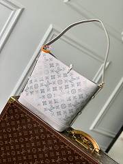 LV Flore Mahina Leather Brume Gray M12496 - 28x27x10cm - 4