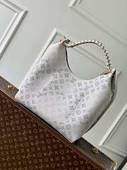 LV Carmel Mahina Leather Brume Gray M12093 - 35x40x17cm - 6