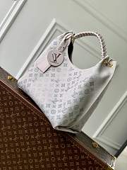 LV Carmel Mahina Leather Brume Gray M12093 - 35x40x17cm - 2