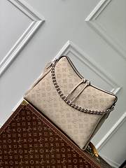 LV Hand It All MM Mahina Leather Galet Gray M24133 - 32x29x13cm - 5