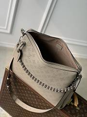 LV Hand It All MM Mahina Leather Galet Gray M24133 - 32x29x13cm - 2