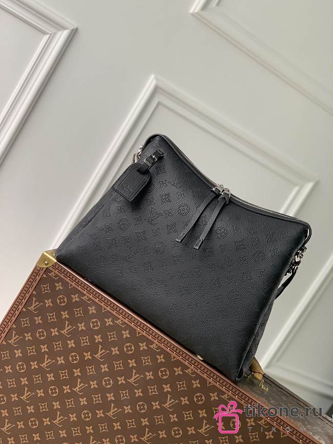 LV Hand It All MM Mahina Leather Black M24132 - 32x29x13cm - 1
