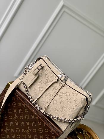 LV Hand It All PM Mahina Creme Beige M24114 - 29x18x13cm