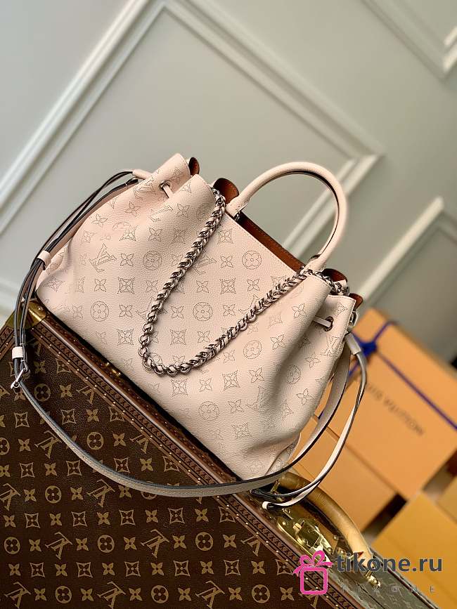 LV Bella Tote Mahina Leather Creme Beige M59203 - 32x23x13cm - 1