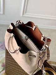 LV Bella Tote Mahina Leather Creme Beige M59203 - 32x23x13cm - 6