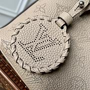 LV Blossom PM Mahina Leather Galet Beige M21849 - 20x20x12.5cm - 3