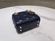 Lady Dior Micro Bag Navy Cannage Lambskin - 12x10.2x5cm - 5