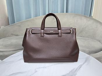 Medium Dior Normandie Tote Bag Brown Dior Icons Calfskin - 42x27.5x17cm