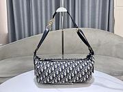 Medium D-Journey Bag Blue Dior Oblique Jacquard - 33x16x15cm  - 6