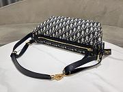 Medium D-Journey Bag Blue Dior Oblique Jacquard - 33x16x15cm  - 5
