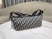 Medium D-Journey Bag Blue Dior Oblique Jacquard - 33x16x15cm  - 2