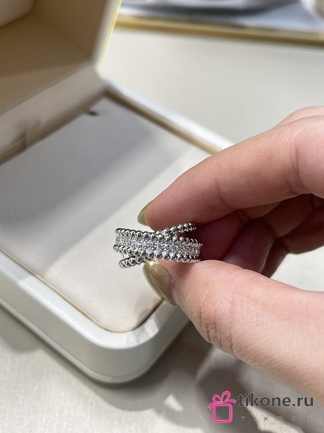 VCA Perlee Diamonds Duo Ring 18K White Gold Diamond - 1