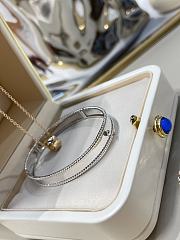 VCA Perlee Signature Bracelet Small Model 18K White Gold - 3