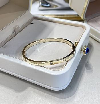 Cartier Love Bracelet Small Model 6 Diamonds Yellow Gold