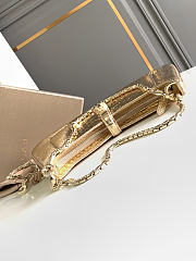 Serpenti Baia Shoulder Bag Python Leather Gold 293239 - 27.5x18x4.5cm - 6