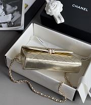 Chanel Clutch With Chain With Handle Calfskin Gold - 18x10x4.5cm - 6