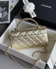 Chanel Clutch With Chain With Handle Calfskin Gold - 18x10x4.5cm - 2