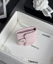 Chanel Classic Flap Card Holder Caviar Silver Light Pink - 7.5x11.3x2.1cm - 2