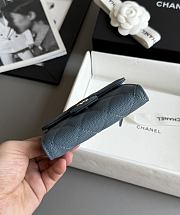 Chanel Classic Small Flap Wallet Caviar Dark Blue - 10.5x11.5x3cm - 6