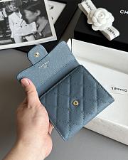 Chanel Classic Small Flap Wallet Caviar Dark Blue - 10.5x11.5x3cm - 2