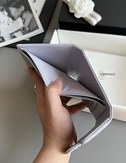 Chanel Classic Small Flap Wallet Caviar Light Purple - 10.5x11.5x3cm - 2