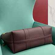 Loro Piana Ghiera Shopper Large Calfskin Burgundy - 40x26x18cm - 5