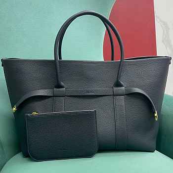 Loro Piana Ghiera Shopper Large Calfskin Navy Blue - 40x26x18cm