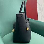Loro Piana Ghiera Shopper Large Calfskin Navy Blue - 40x26x18cm - 4