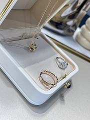 Bee De Chaumet Ring Rose Gold Diamonds 4mm - 6