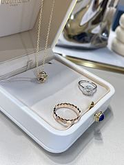 Bee De Chaumet Ring Rose Gold Diamonds 4mm - 3