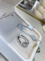 Bvlgari Serpenti Viper 18KT White Gold Ring Set With Full Pave Diamonds - 6