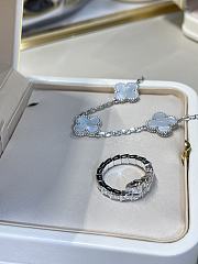 Bvlgari Serpenti Viper 18KT White Gold Ring Set With Full Pave Diamonds - 2
