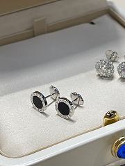 Bvlgari White Gold Earring with Black  - 5