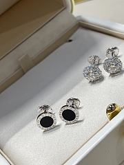 Bvlgari White Gold Earring with Black  - 2