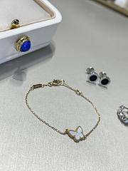 VCA Sweet Alhambra Butterfly Bracelet White Gold White - 5