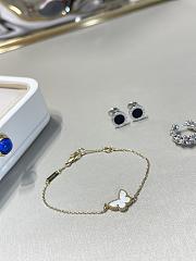 VCA Sweet Alhambra Butterfly Bracelet White Gold White - 4