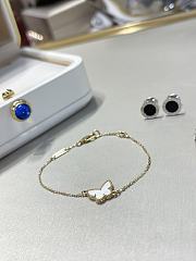 VCA Sweet Alhambra Butterfly Bracelet White Gold White - 2