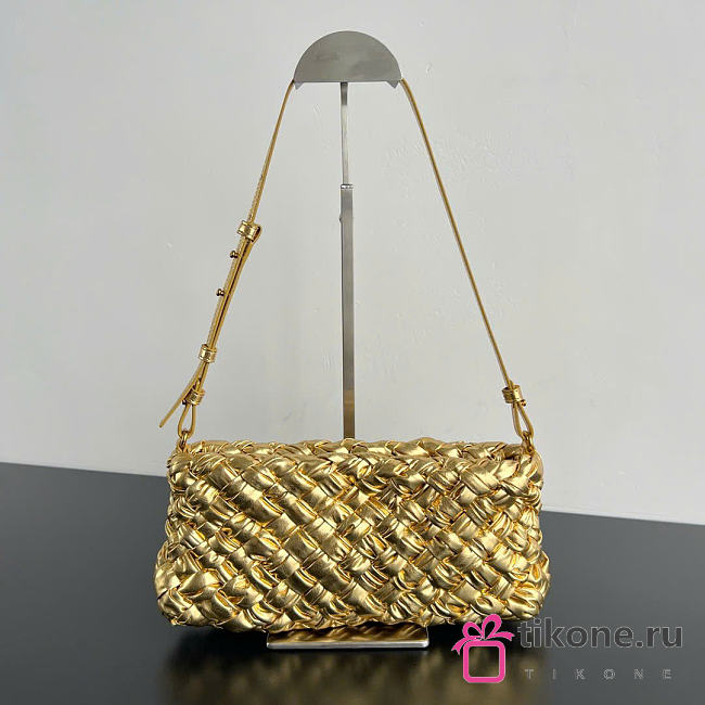 Bottega Veneta Kalimero Cha Cha Gold - 28.5x15x6cm - 1