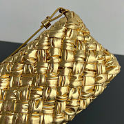 Bottega Veneta Kalimero Cha Cha Gold - 28.5x15x6cm - 5